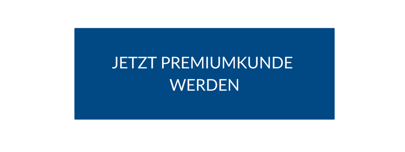 Blauer Button mit weißer Schrift, der zum Upgrade auf Premium-Kundenstatus einlädt.